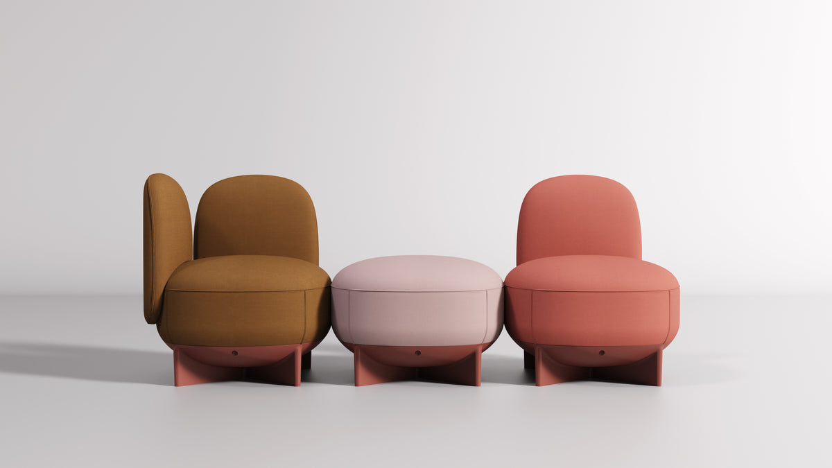 Pouf To-Go Armrest and Back di Gaber