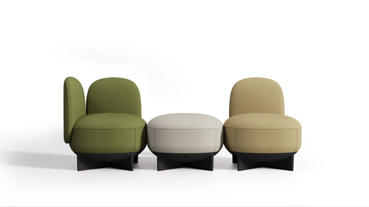 Pouf To-Go Armrest and Back di Gaber