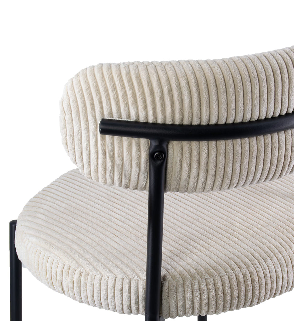 Sedia Imbottita Kaiho Beige di Moycor