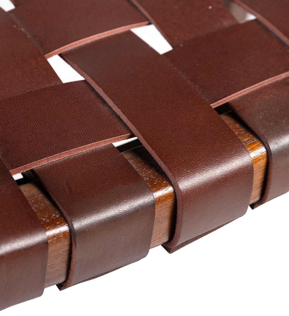 Sgabello da Bar High Braided Leather di Moycor