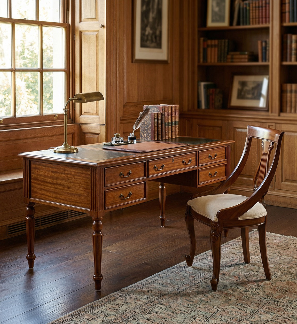 Scrivania in Legno Vintage Vittoriana di Moycor