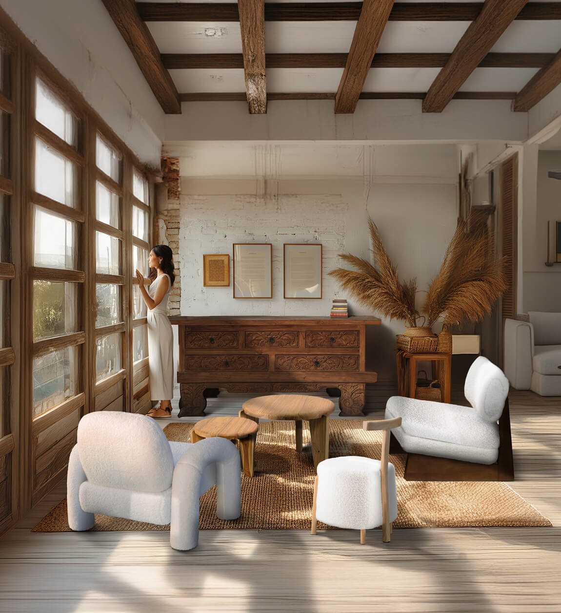 Poltrona in Legno Mia Combined di Moycor