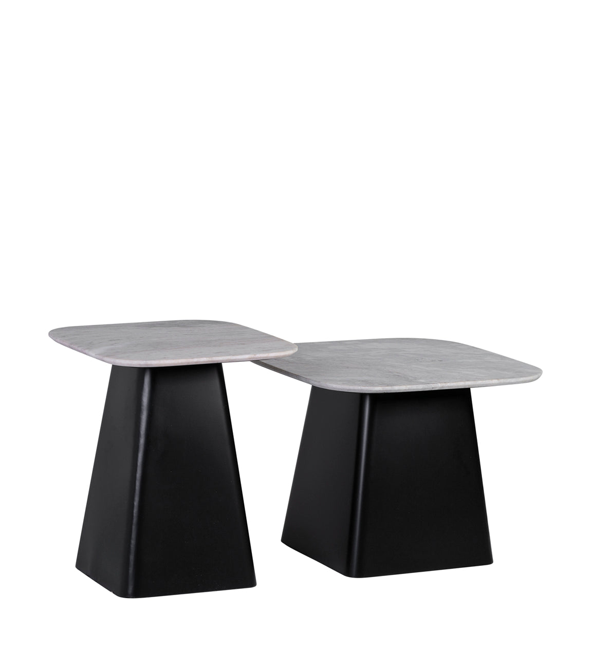 Tavolino in Marmo Black Marble Set di 2 – Moycor