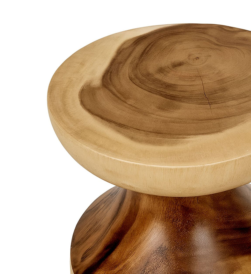 Sgabello in Legno Suar Vanilla di Moycor