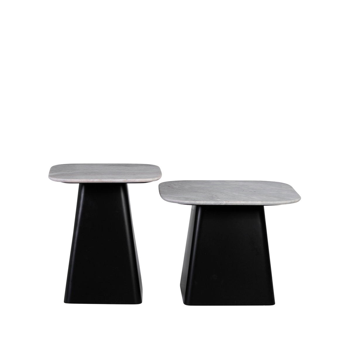 Tavolino in Marmo Black Marble Set di 2 – Moycor