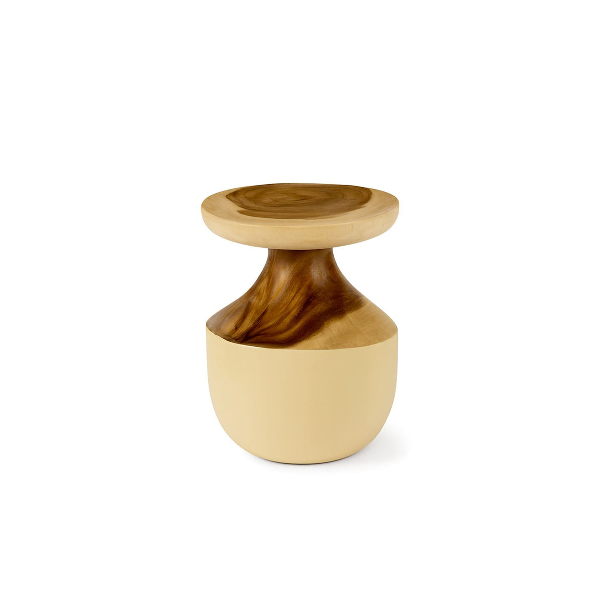 Sgabello in Legno Suar Vanilla di Moycor