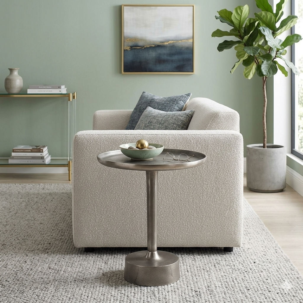 Tavolino Versailles Alluminio di Moycor