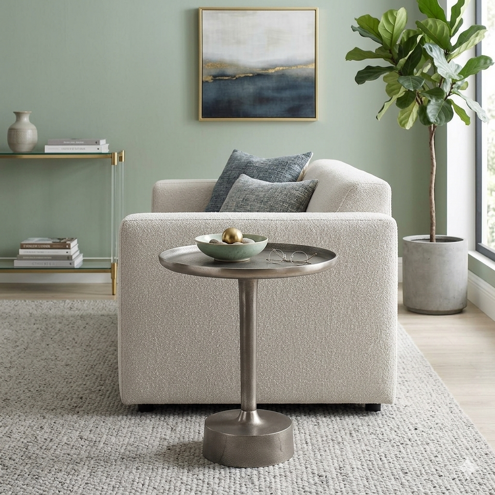 Tavolino Versailles Alluminio di Moycor